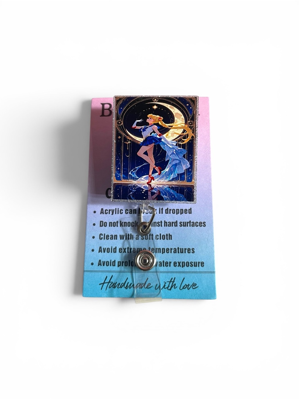 Sailor Moon Acrylic Badge Reel -